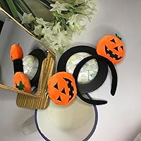 Vista 2 de JBin Rich Diadema con orejas de ratón para mujeres y niñas, accesorios para el cabello con lentejuelas para fiesta de Halloween