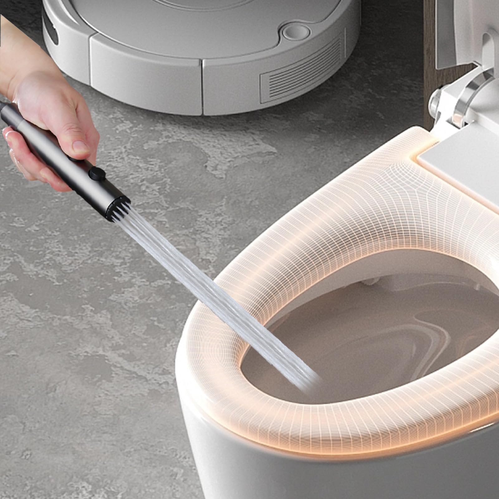 Spryskiwacz Toaletowy | Wężyk Ze Stali Nierdzewnej | Ręczny Bidet Z Regulacją Ciśnienia Wody Do Toalety - do Czyszczenia Toalety Łazienki Mycia Kobiecego Higieny Osobistej Prysznic