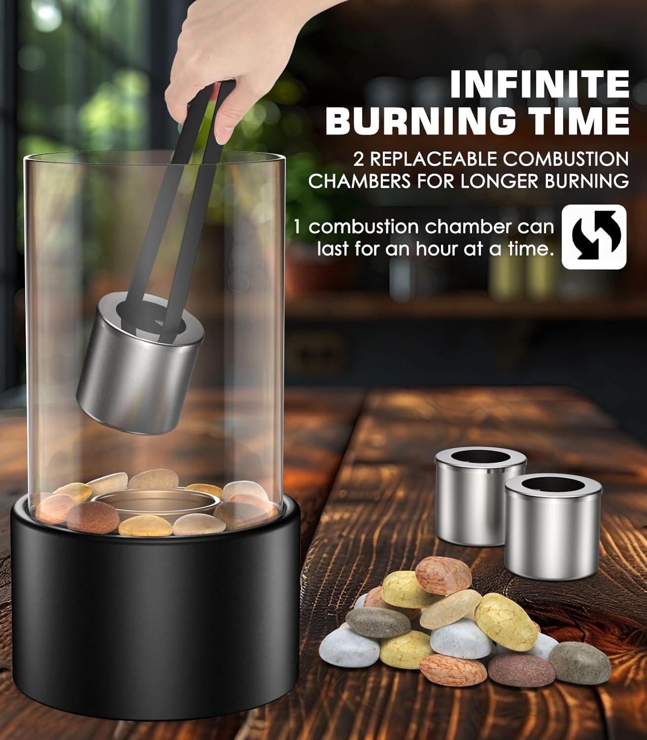 MoKo Tischkamin: Die perfekte Mischung aus Stil und Wärme für drinnen und draußen!