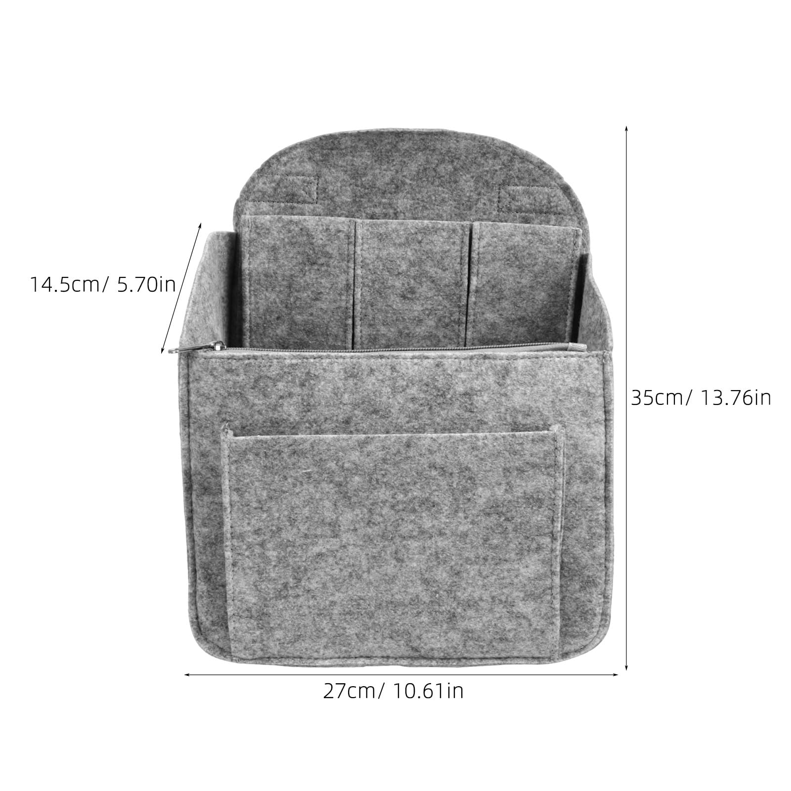 OUNONA 2 organizadores de bolsos, separadores de mochilas (gris) - Bolsa de viaje para hombre y mujer, bolso de hombro, bolsa de almacenamiento interior