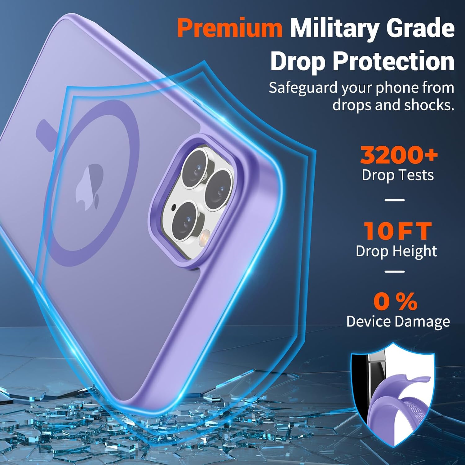  Magnetic for iPhone 11 Pro Max Case Purple thumbnail