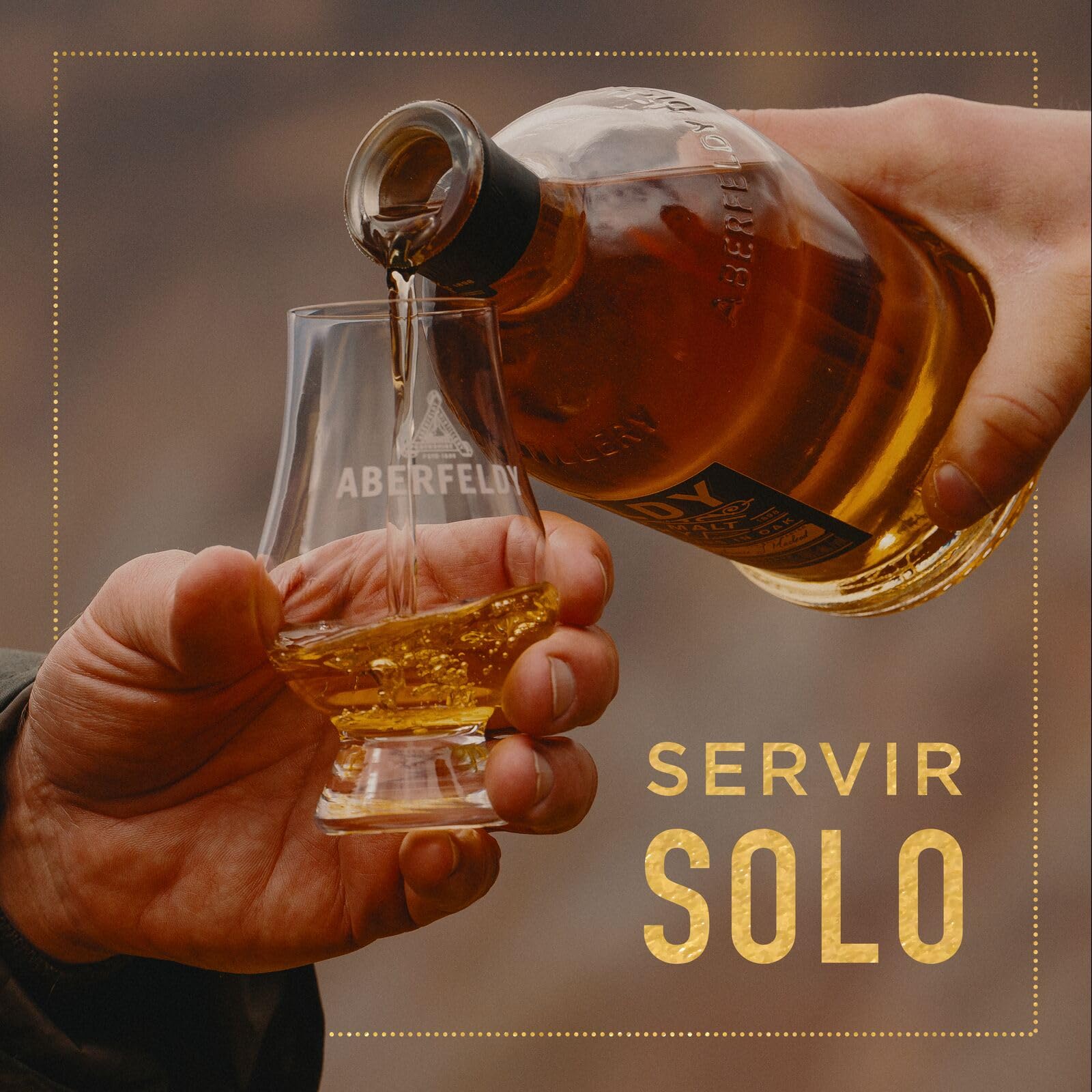 Scotch Whisky Single Malt Aberfeldy 12 Year Old, 40 % vol., 70 cl / 700 ml, whisky premium añejado en cuatro tipos de barricas distintas