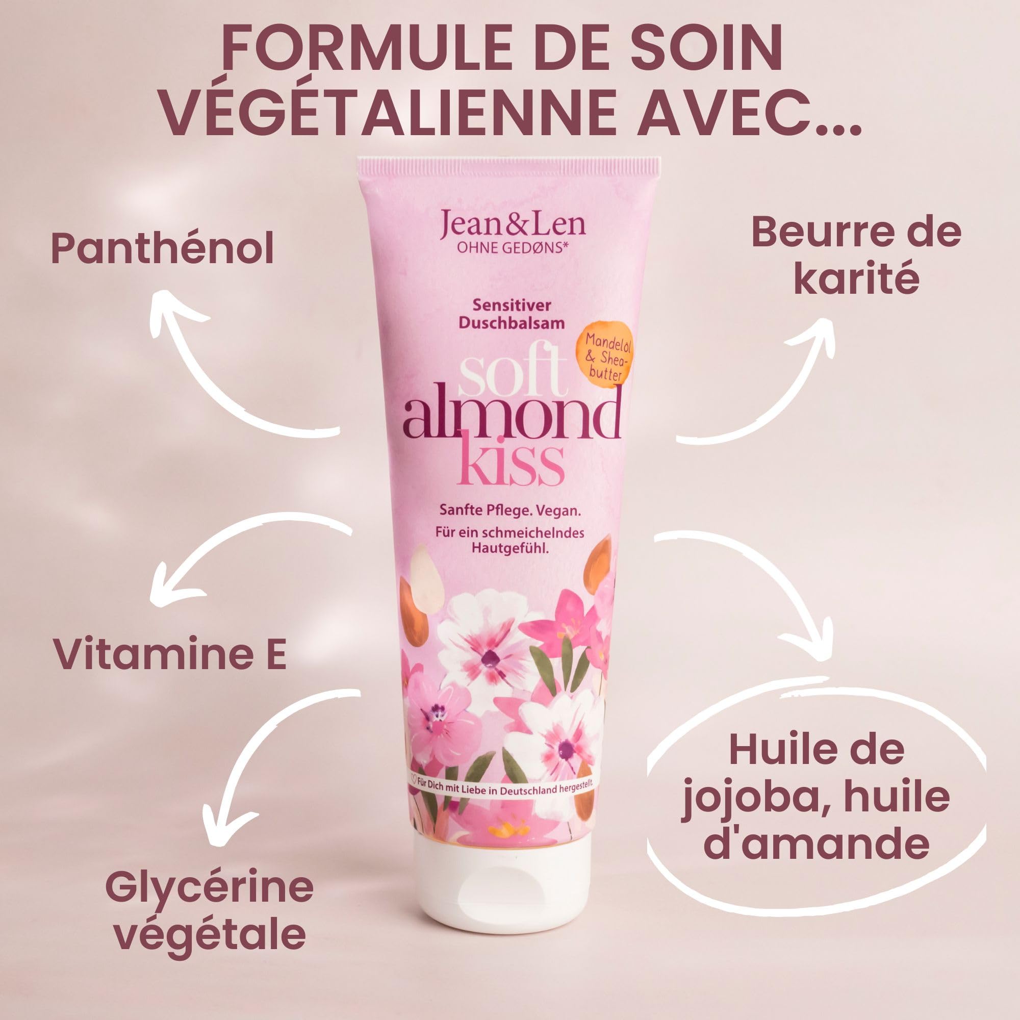 Image secondaire de Baume Douche Douceur Amande & Karité - Jean & Len 250 ml