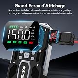 ACEZUK Car Jump Starter, 2000A 12V 8-in-1 Battery Jump Starter, Up to 7.0L Gas & 3.0L Diesel Engines Quick Charge 3.0 Power Bank Jumper Cable - 7