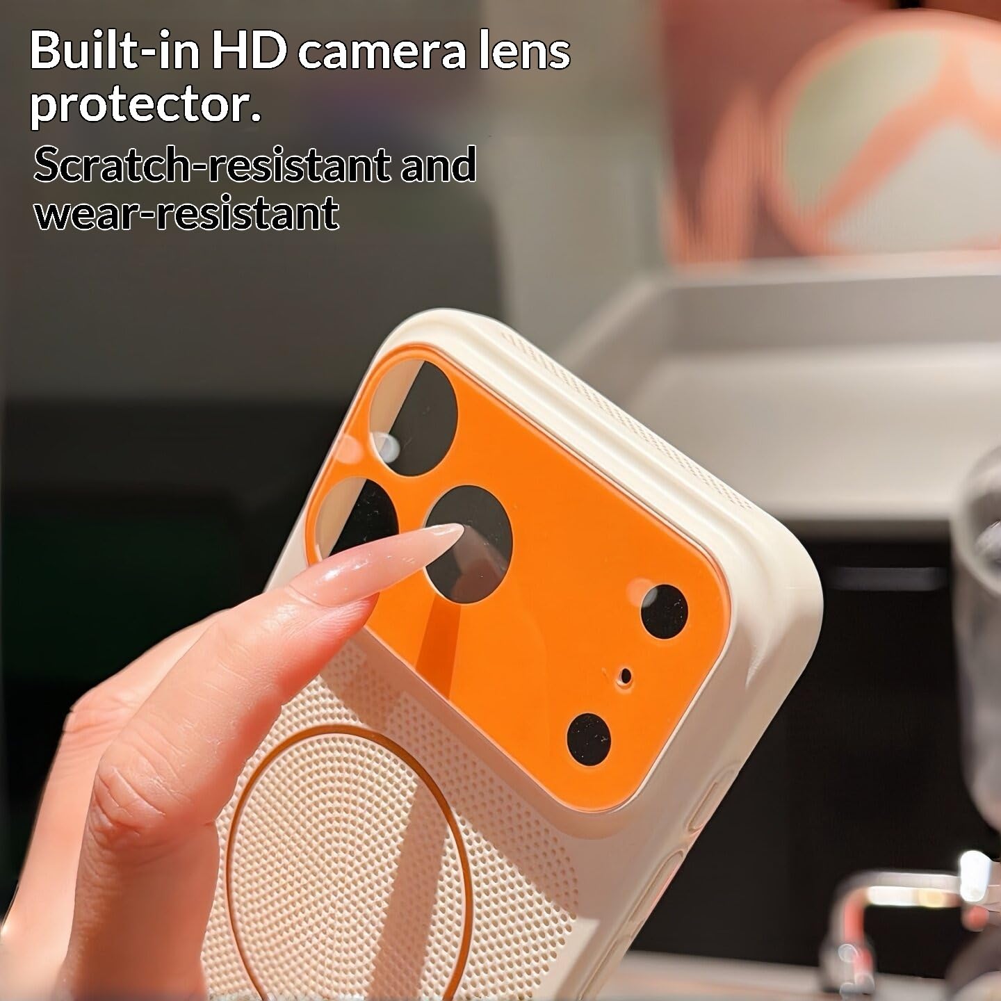 Amazon.co.jp: RNOZX For iPhone 15 Pro Max用 高級メッシュ放熱