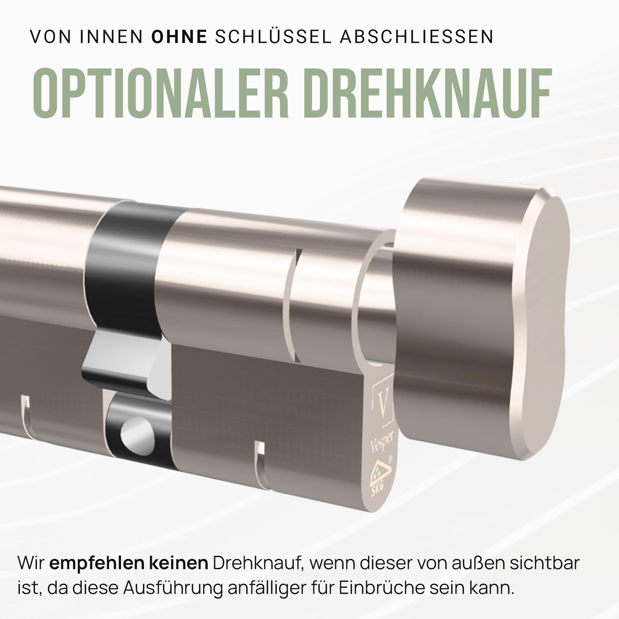 Vesper Extreme SKG3*** - Schließzylinder gleichschließend konfigurierbar - 1–4 Zylinder individuell zusammenstellen - Profilzylinder Set mit gleichen Schlüsseln - Gleichschließende Zylinder