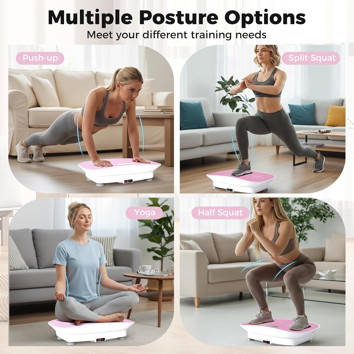 GYMAX Vibration Plate Exercise Machine-10 Level Intensity, LED Display & Remote Control, Body Vibrating Plates Stand Shaking Platform Fat Burning Machine