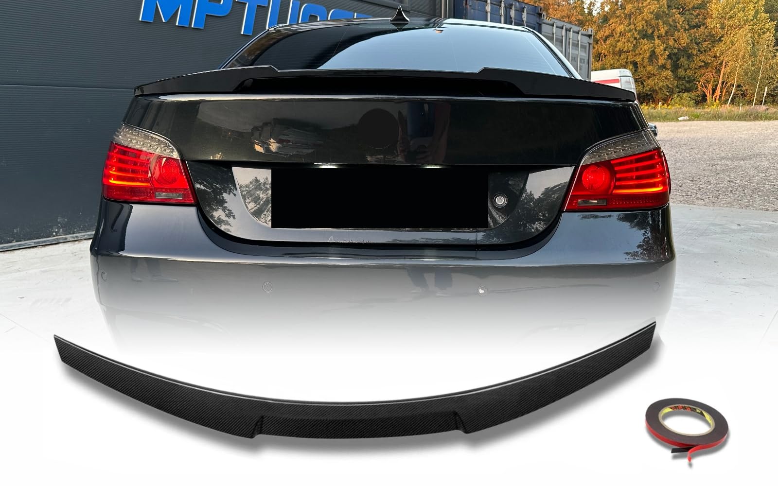 MpTuned Spoiler posteriore E60 Performance M4 Style Carbon Look per 5 anni 2004-2009 Performance Tuning berlina 4 porte 518i 520i 525i 530i 535i 550i 518d 520d 525d 530d