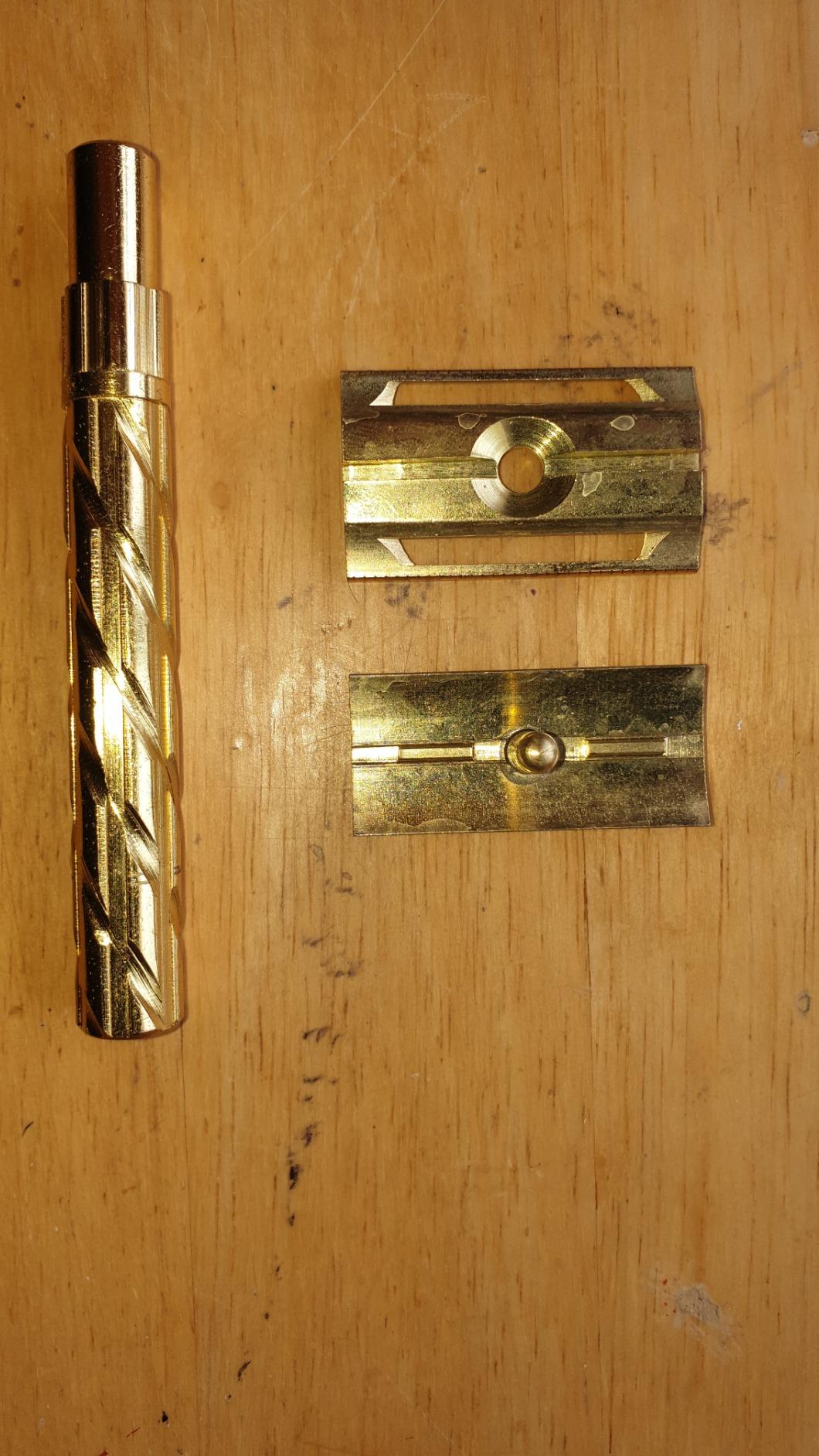 PRAMUKH STORE Long Handle Double Edge Safety Razor Brass Razor For Men ...