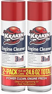 KRAKEN BOND Engine Cleaner Spray - (2x12.3 fl. Oz) Degreaser for Engine Bay, Gunk, and Motor | 2 Pack