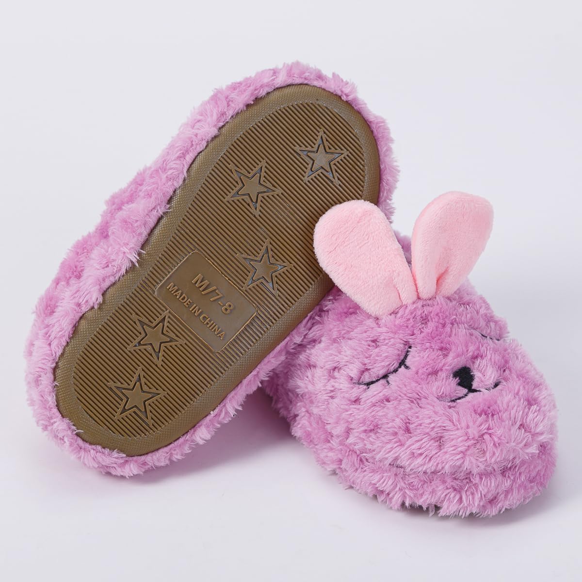 Baby Girls' House Slippers with Non-Slip Rubber - Image 6