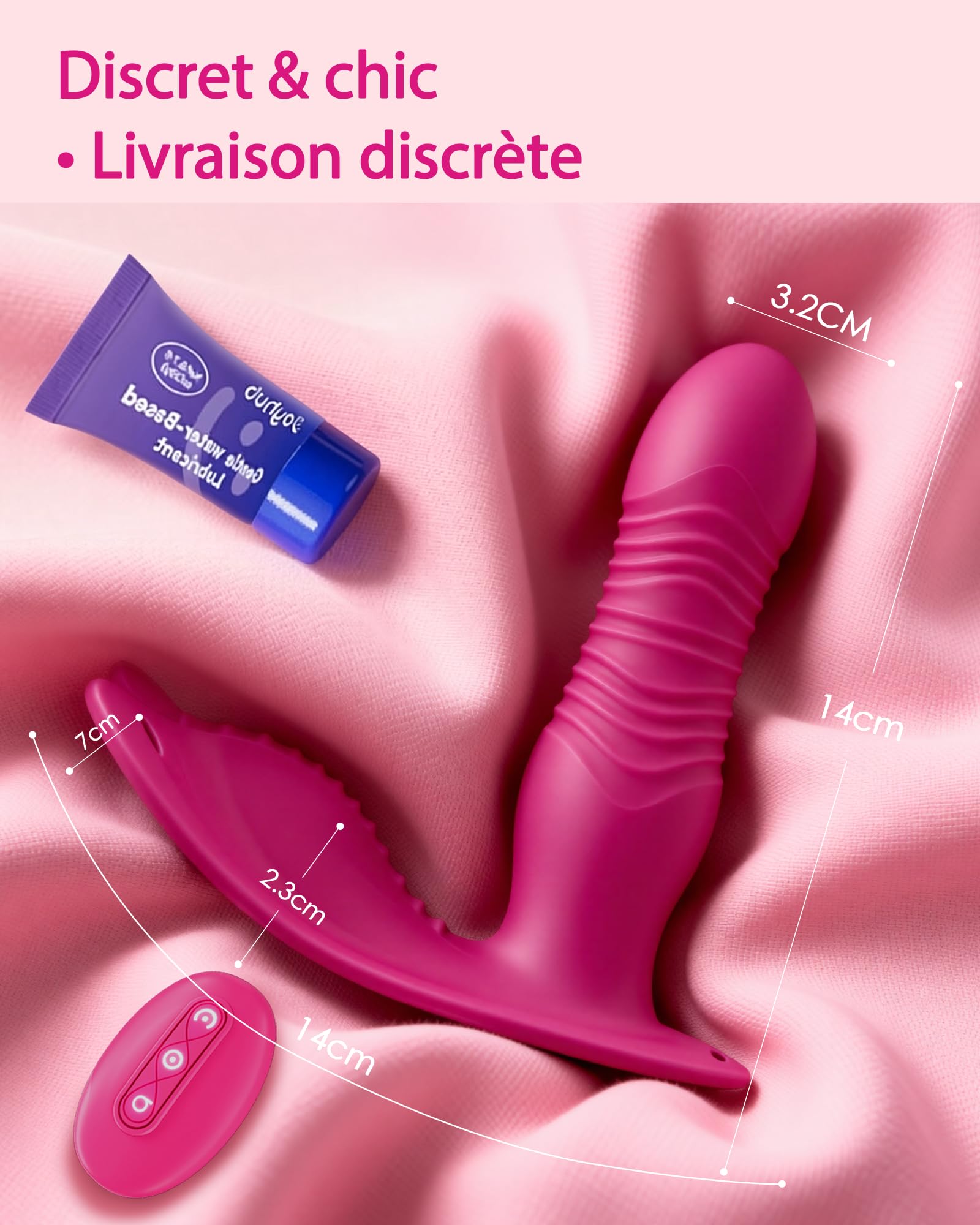 Sextoyse Femme Clitoridienne va et vient Puissant Mains Libres Sex Toys | 10 Modes Télécommande à Distance Vibromasseur 3 en 1 Sextoy, Vibromasseurs Feminin Clitoridien Gode Femme Sex, Couple Discret