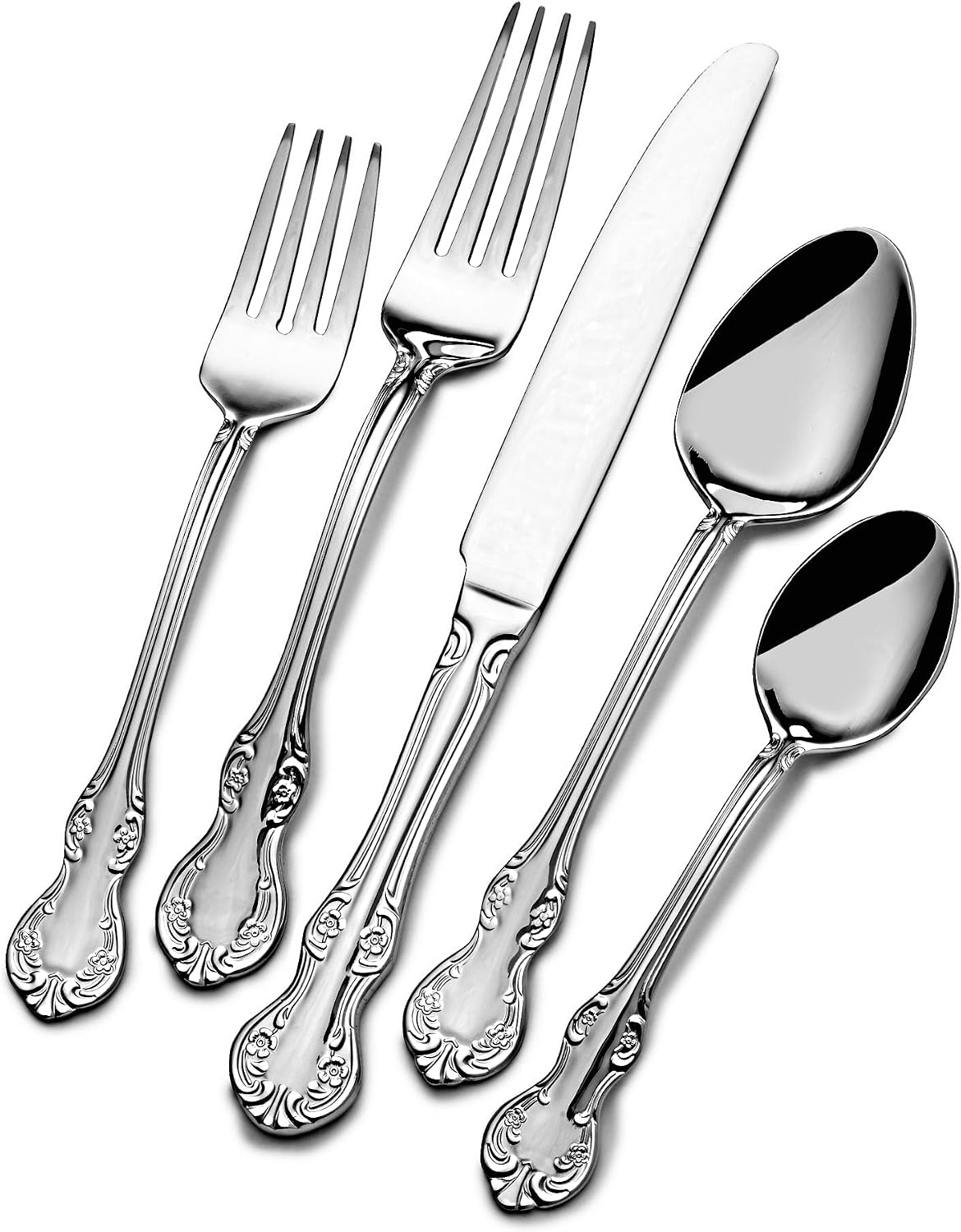 St. James Camden 80pc 18/10 Stainless Steel Flatware Set