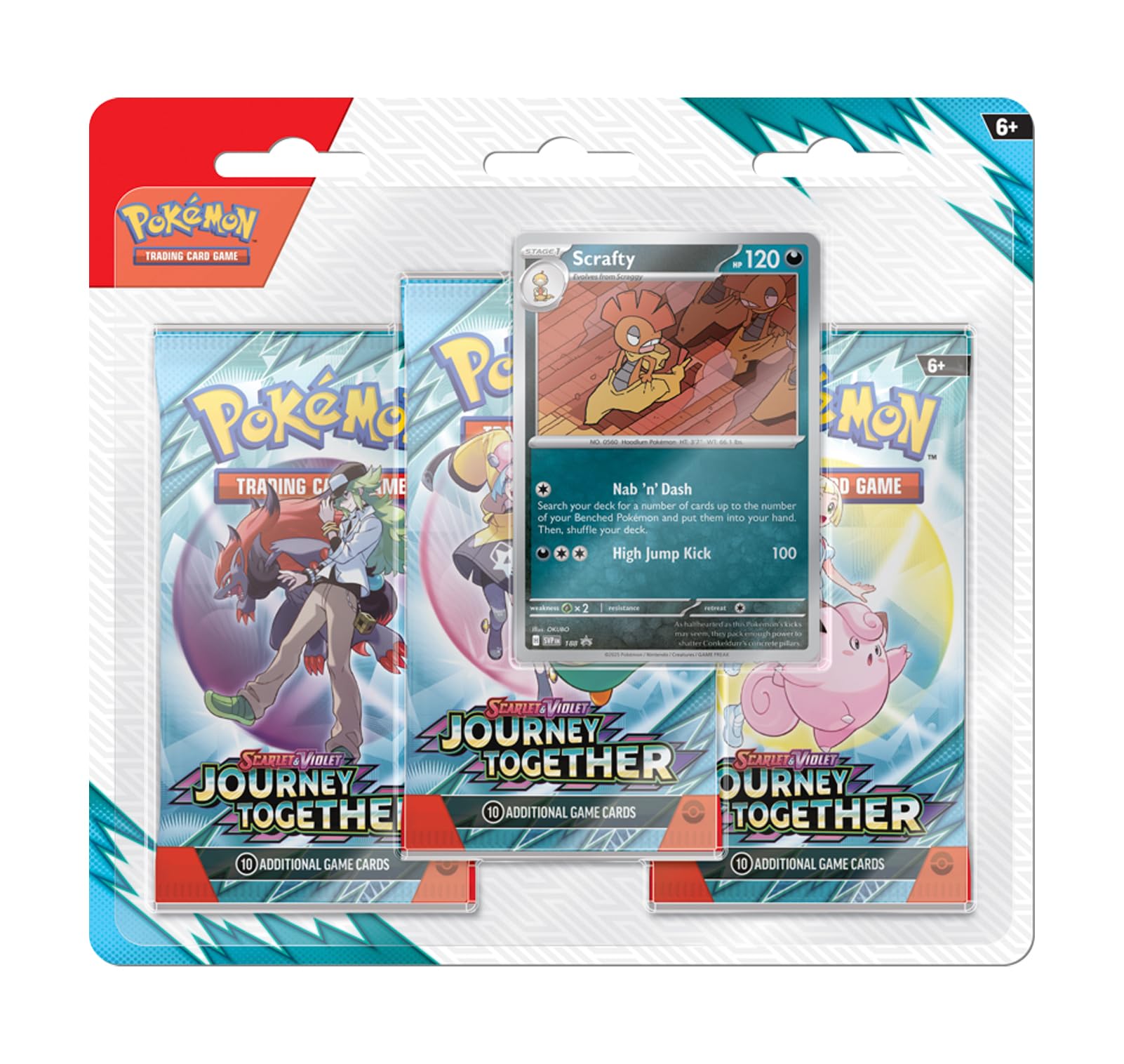 Pokemon: Scarlet and Violet Journey Together 3-Pack Blister - D12