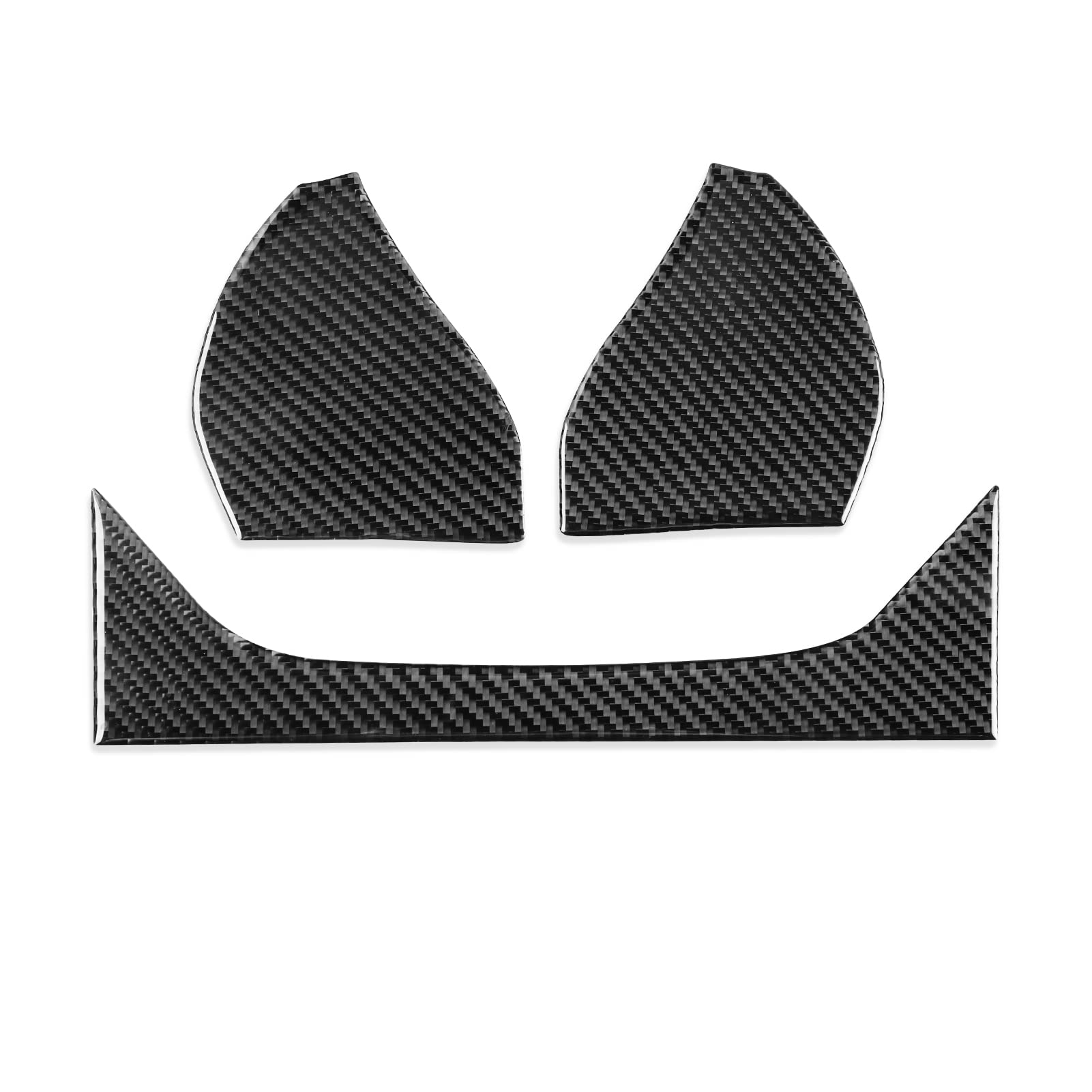 PJFUS Real Premium Carbon Fiber Car Instrument Panel Speedometer Side Decorative Cover Soft Sticker Compatible with Toyota Supra GR A90 A91 MK5 2019 2020 2021 2022 Auto Interior Accessories black 3pcs