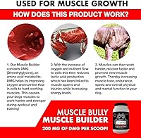 Vista 3 de Muscle Builder para perros - Combina ingredientes de construcción muscular clínicamente probados. Apoya el crecimiento muscular, tamaño, definición