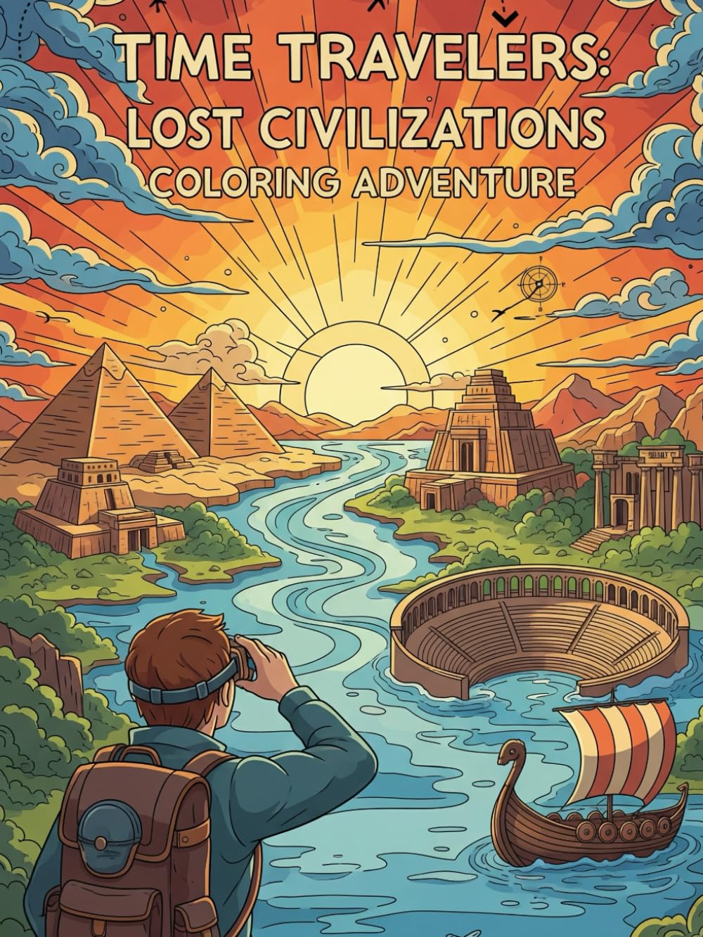 Time Travelers: Lost Civilizations Coloring Adventure