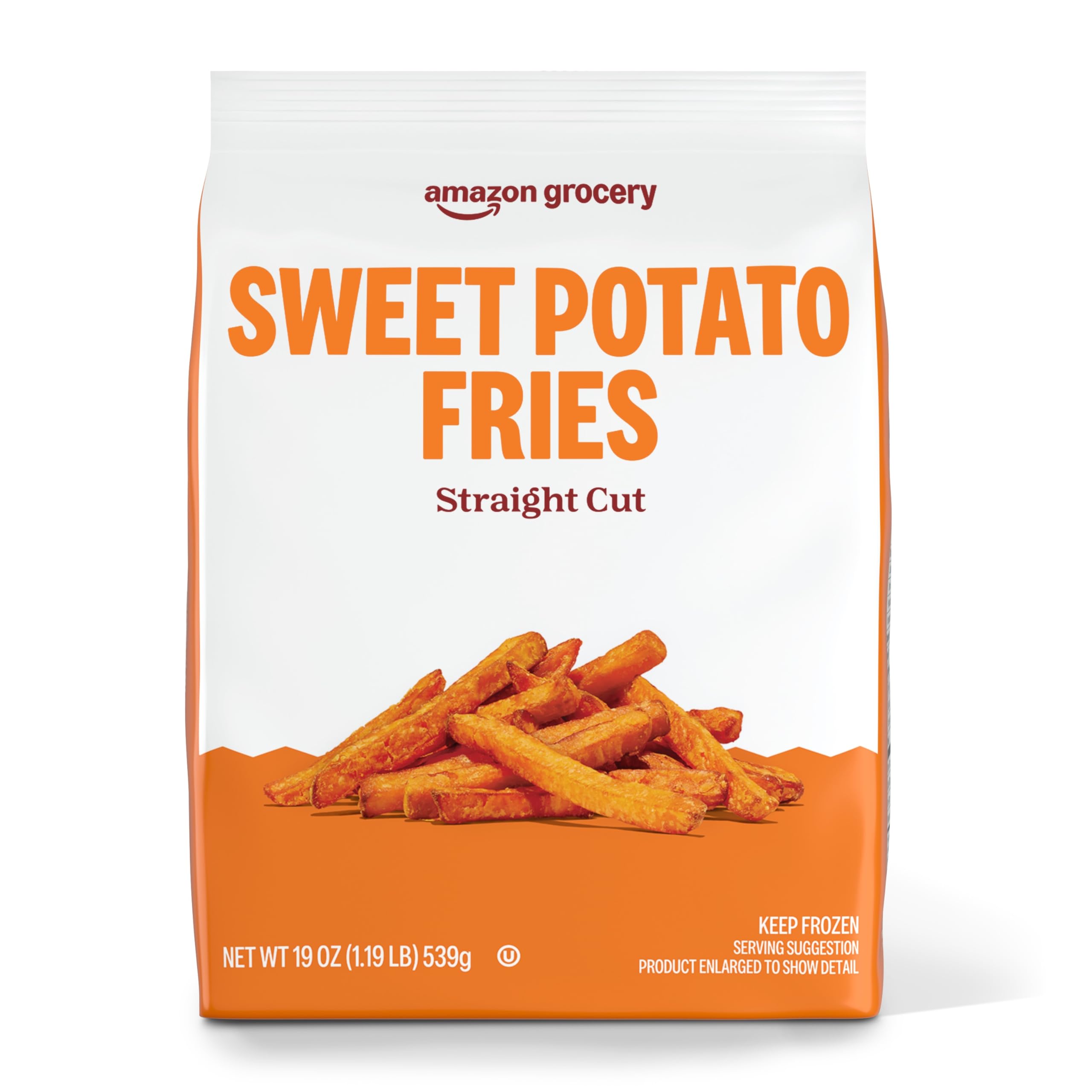 Amazon Grocery Sweet Potato Straight Cut Fries 19 Oz Frozen Previously Happy Belly Packaging May Vary