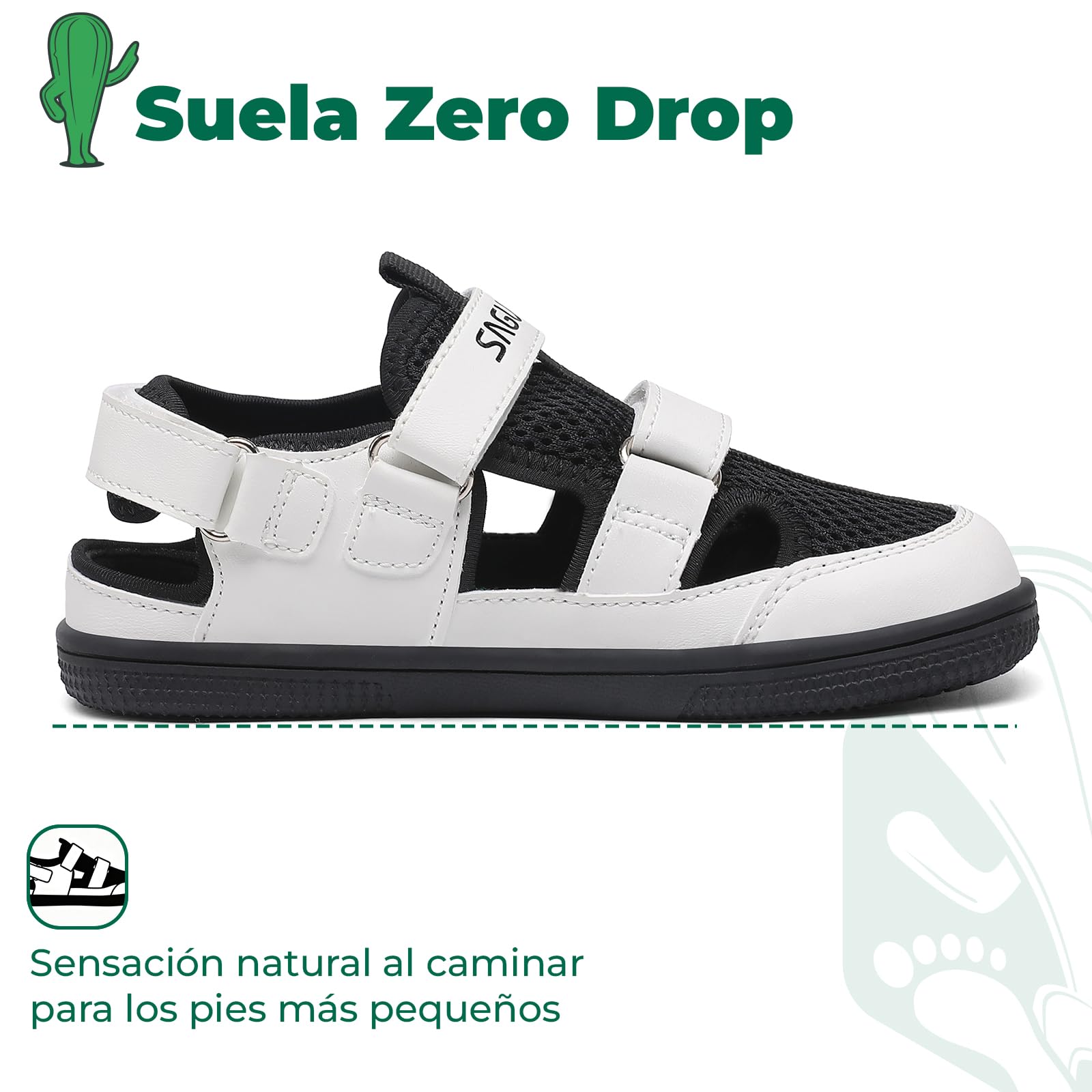 SAGUARO Niño Sandalias Barefoot Cangrejeras - Puntera Cerrada & Puntera ancha, 25-36 — view 6