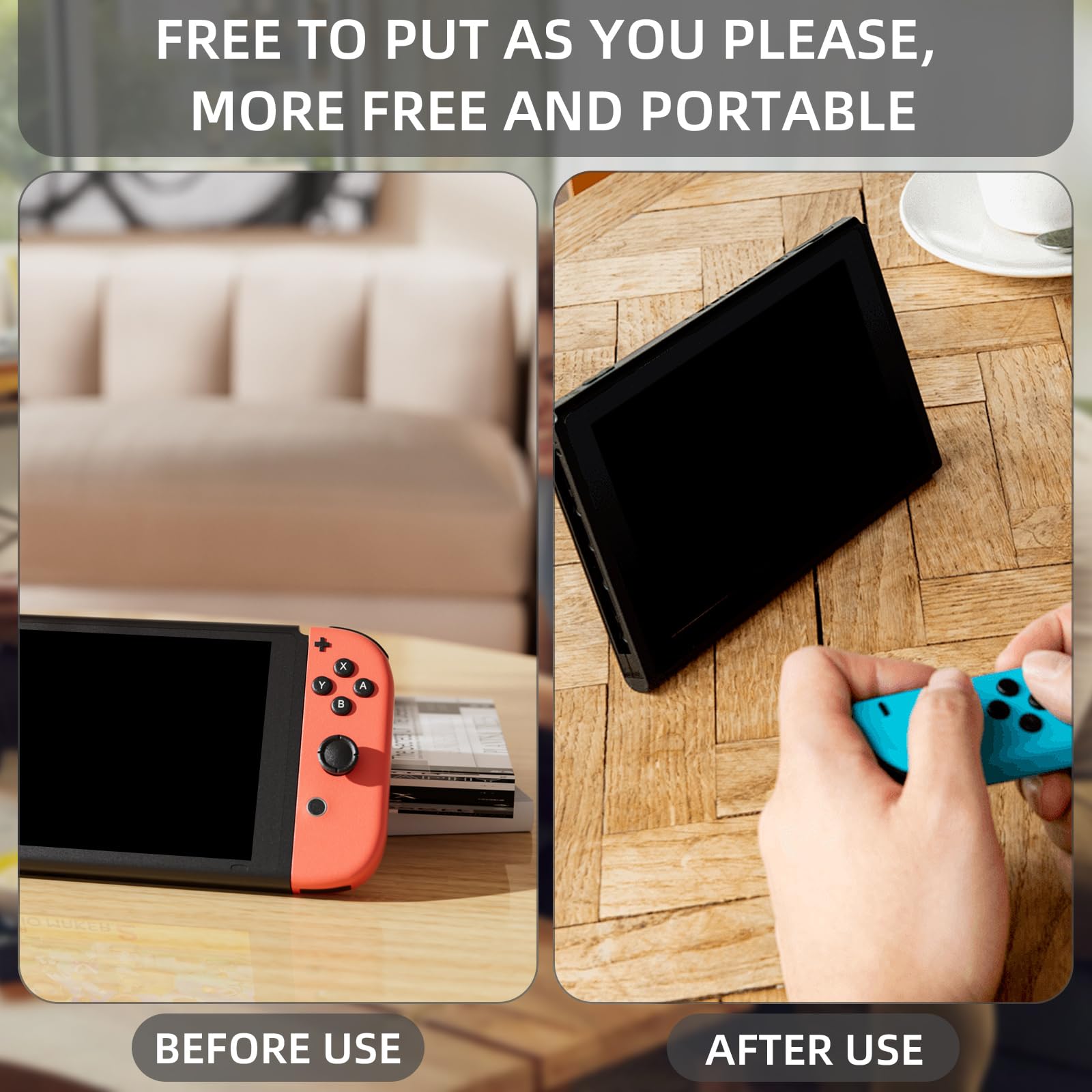 Faxiang Béquille de rechange pour Nintendo Switch, 7 x 2 x 0,5 cm, support arrière compatible avec console Switch