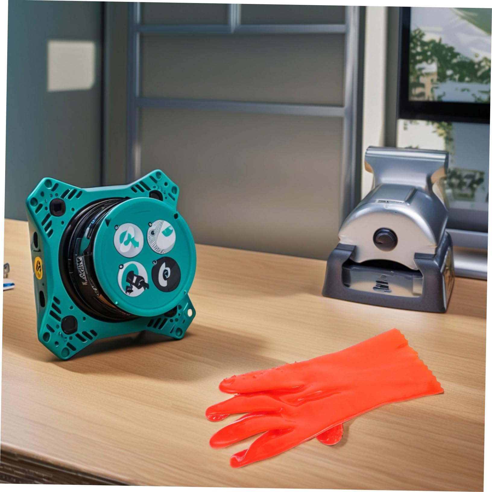 Tofficu Guanti da Lavoro Impermeabili Pvc Arancia 6 Paia Antiscivolo | Resistenza a Olio e Acidi, per Giardinaggio e Uso in Laboratorio, Confezione Riutilizzabile