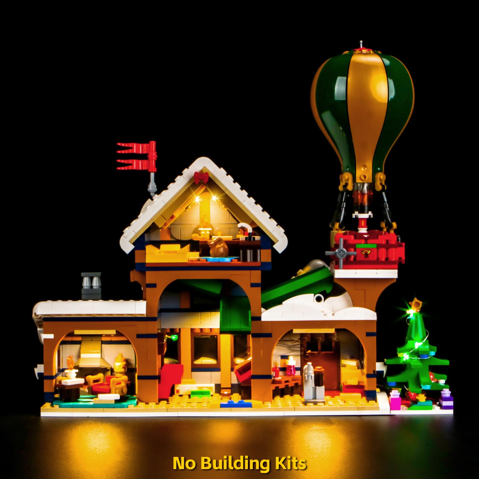 BrickBling LED Light Compatible with Lego Santa's Post Office, Holiday Décor Lights Compatible with Lego 10339, Christmas Lighting Kit-No Model (Basic Version Light)