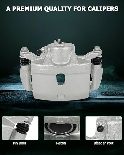Miniatura 3 de SCITOO Pinza de freno delantera con soporte 19B2661, 19B2660 compatible con Acura ILX 2013-2015, Honda Civic 2013-2021, Honda CR-Z 2016, Honda Fit