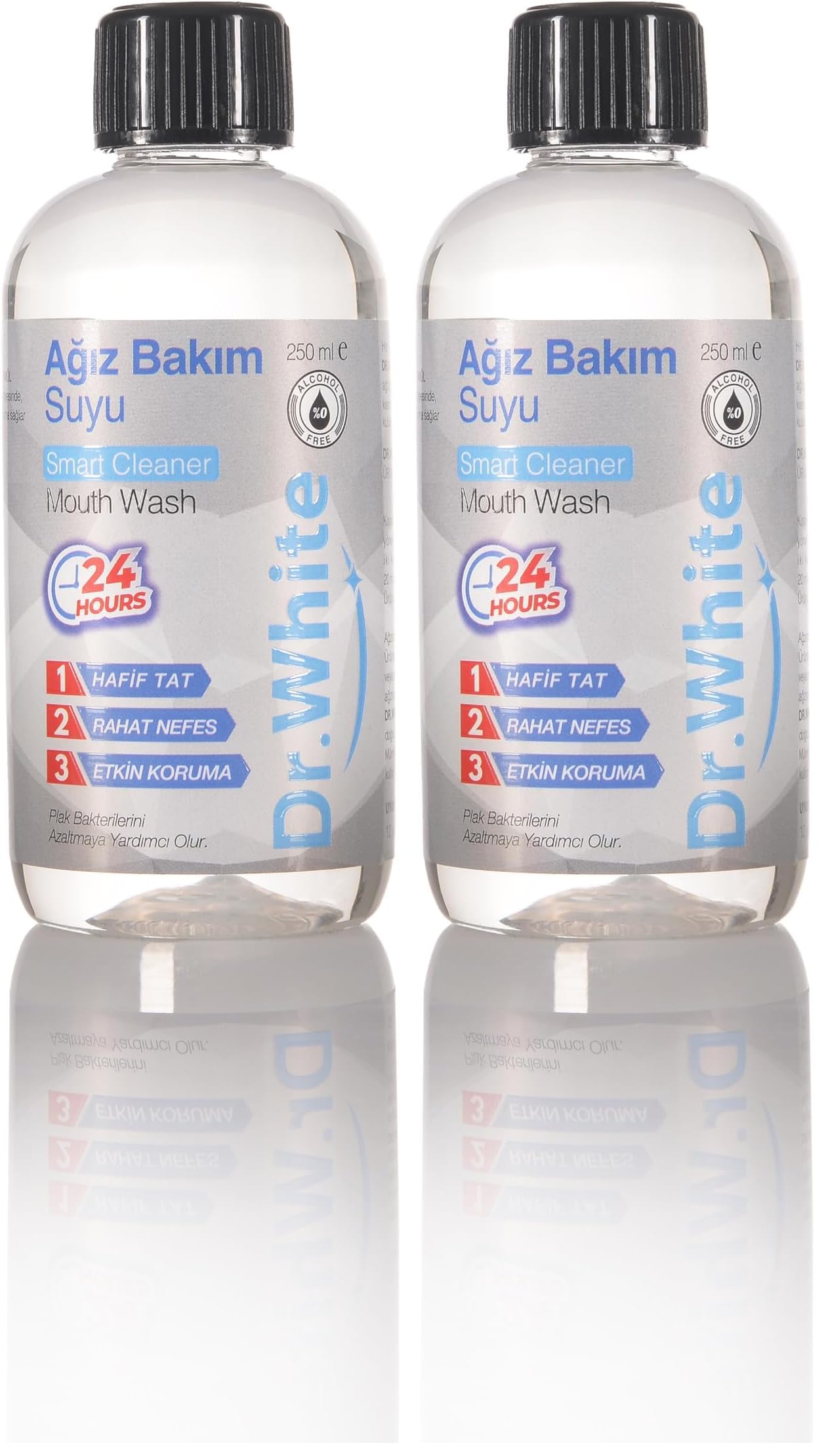 Dr. White Ağız Bakım Suyu Smart Cleaner (2 paketi)