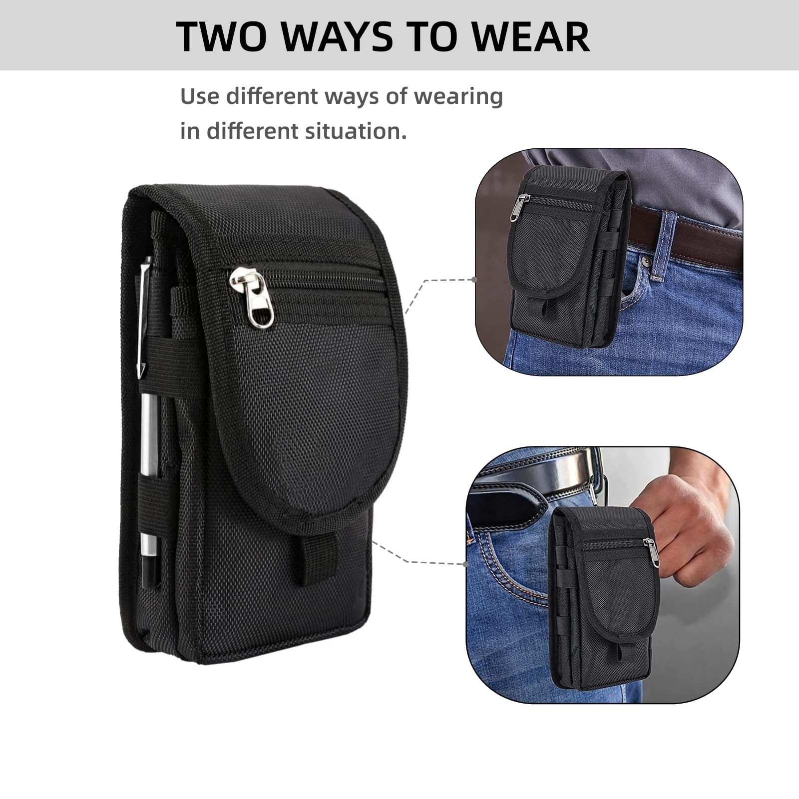 Taktische Handy-Gürteltasche – Für Große Smartphones & Werkzeuge | Mit Klettverschluss | Ideal Für Outdoor & Arbeit