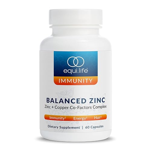 EquiLife Balanced Zinc Supplement, with Copper, 15mg, 60 Capsules