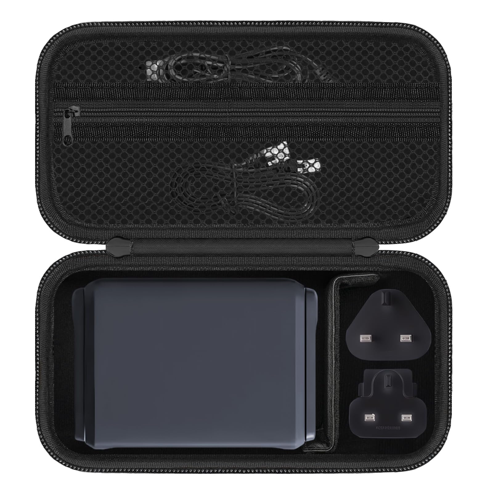 Router Case for GL.iNet GL-BE3600/GL-MT3000/MT3600BE/GL-AXT1800(CASE ONLY) | Dustproof Shock-resistant Surface, Exclusive Accessory Storage Space, Slim Lightweight Design For On-the-go Networking Needs