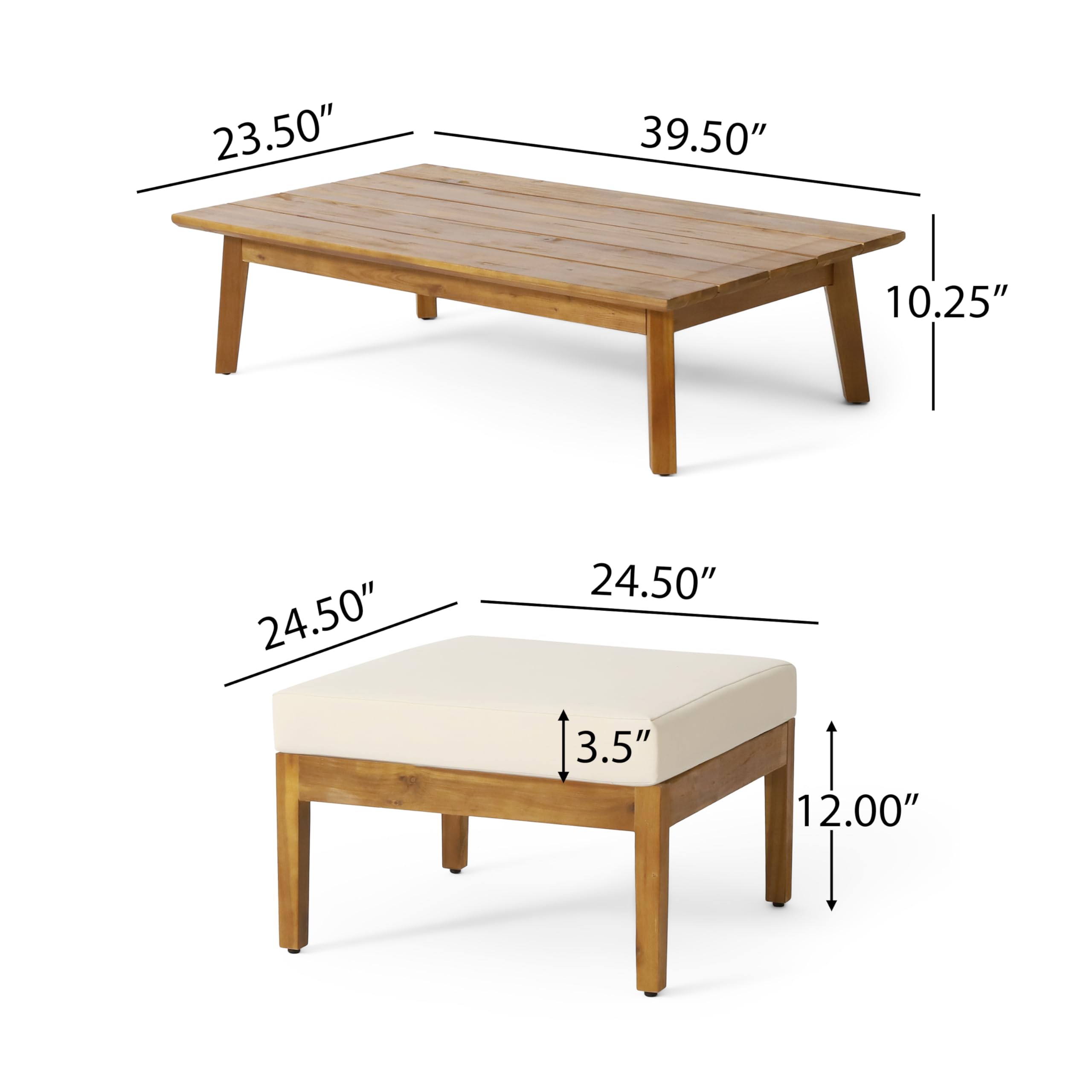 GOWE Brooklyn Ottoman + Coffee Table