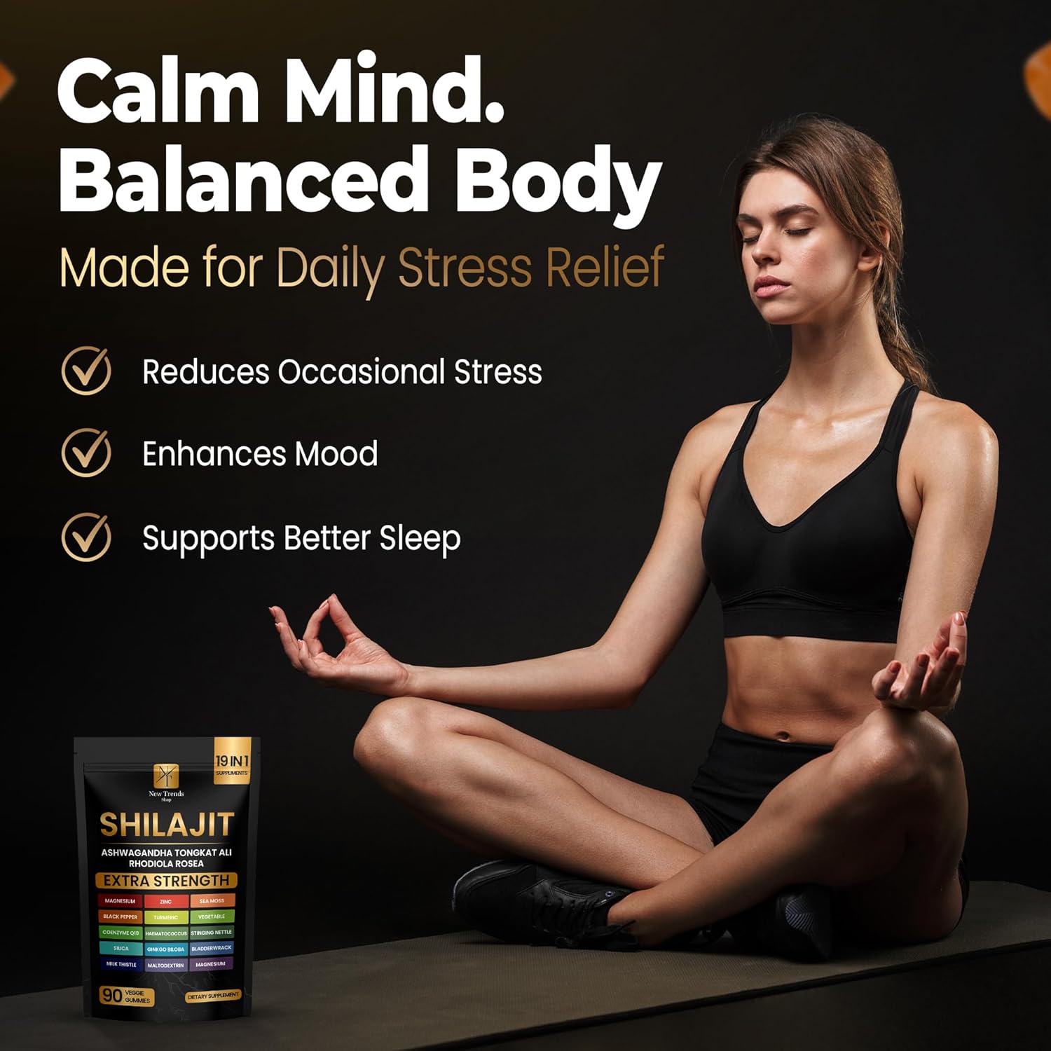 Shilajit Gummies 19 in 1 with Sea Moss, Ashwagandha, Tongkat Ali - Shilajit Pure Himalayan Organic Fulvic Acid Gummies- 90 Count - Image 5