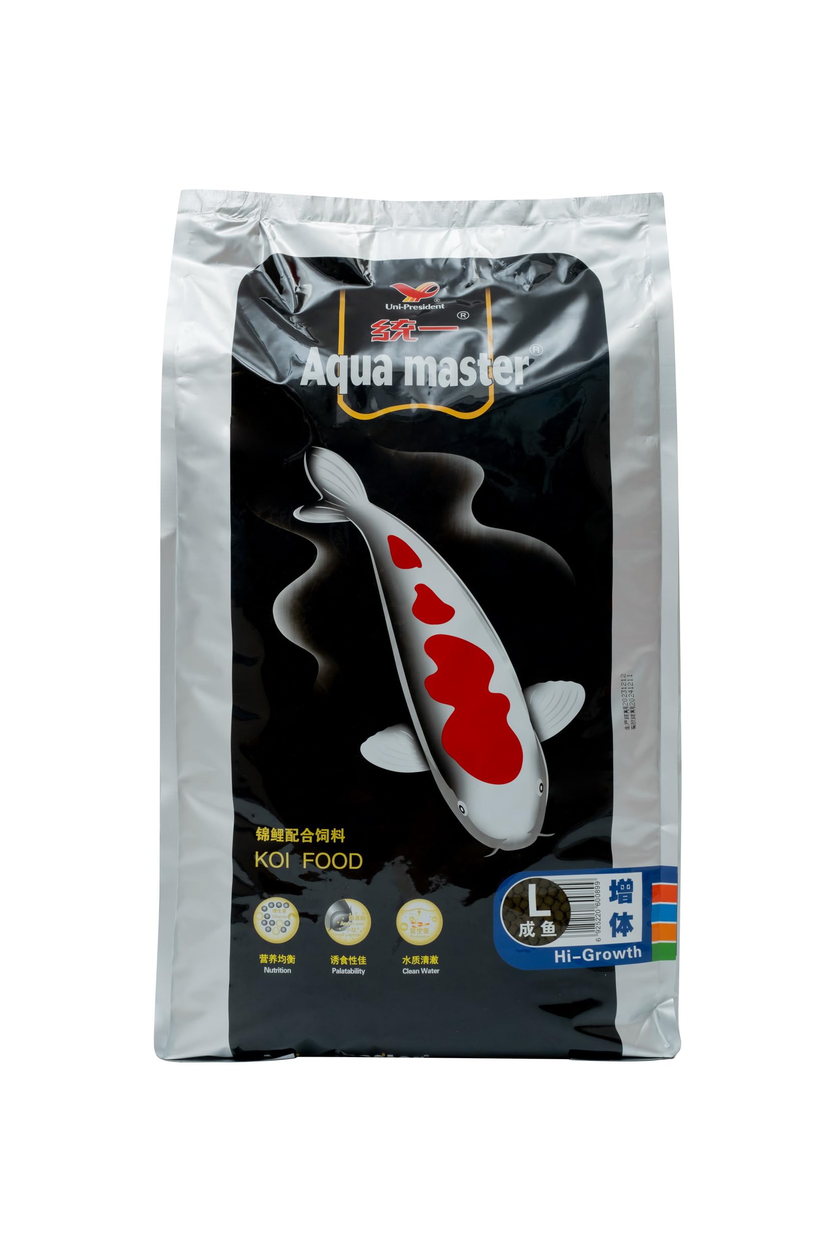 Aqua Master Hi-Growth Koi Fish Food 22-Pound, Large