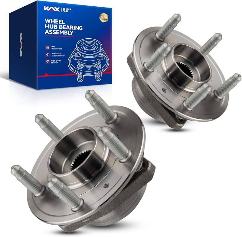 Cubo de roda com rolamento KAX 513282 dianteiro/traseiro para Chevrolet Camaro – Conjunto com 2 unidades