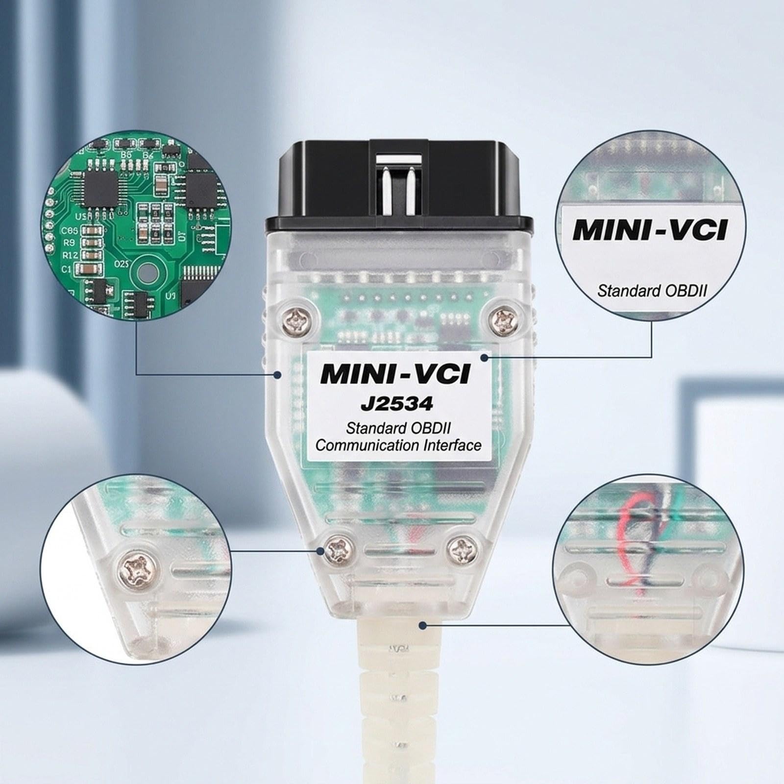 Cable de Diagnóstico para Automóviles, Fácil de Instalar, Ligero, Repuestos para