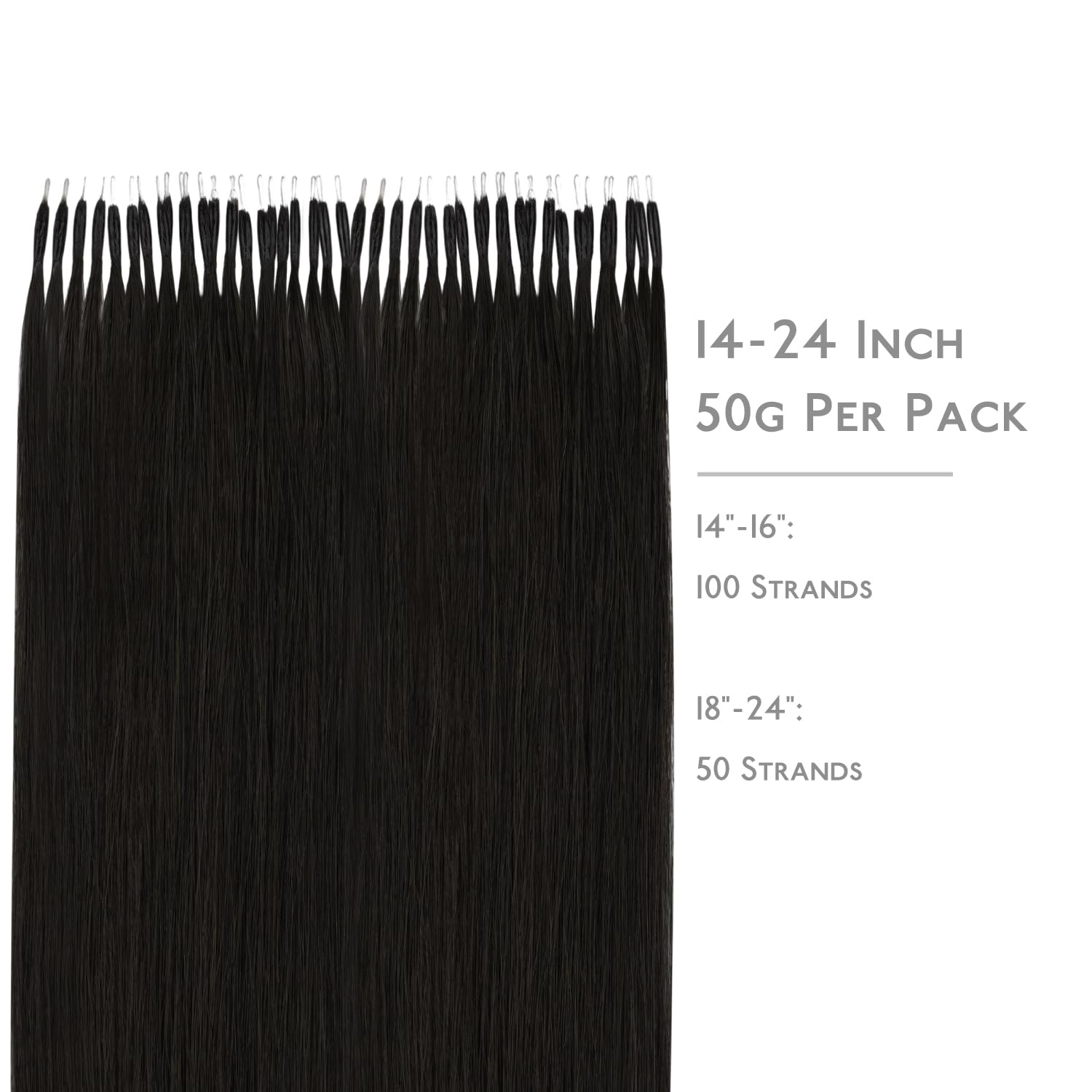 WENNALIFE Nano Hair Extensions Real Human Hair - Image 2