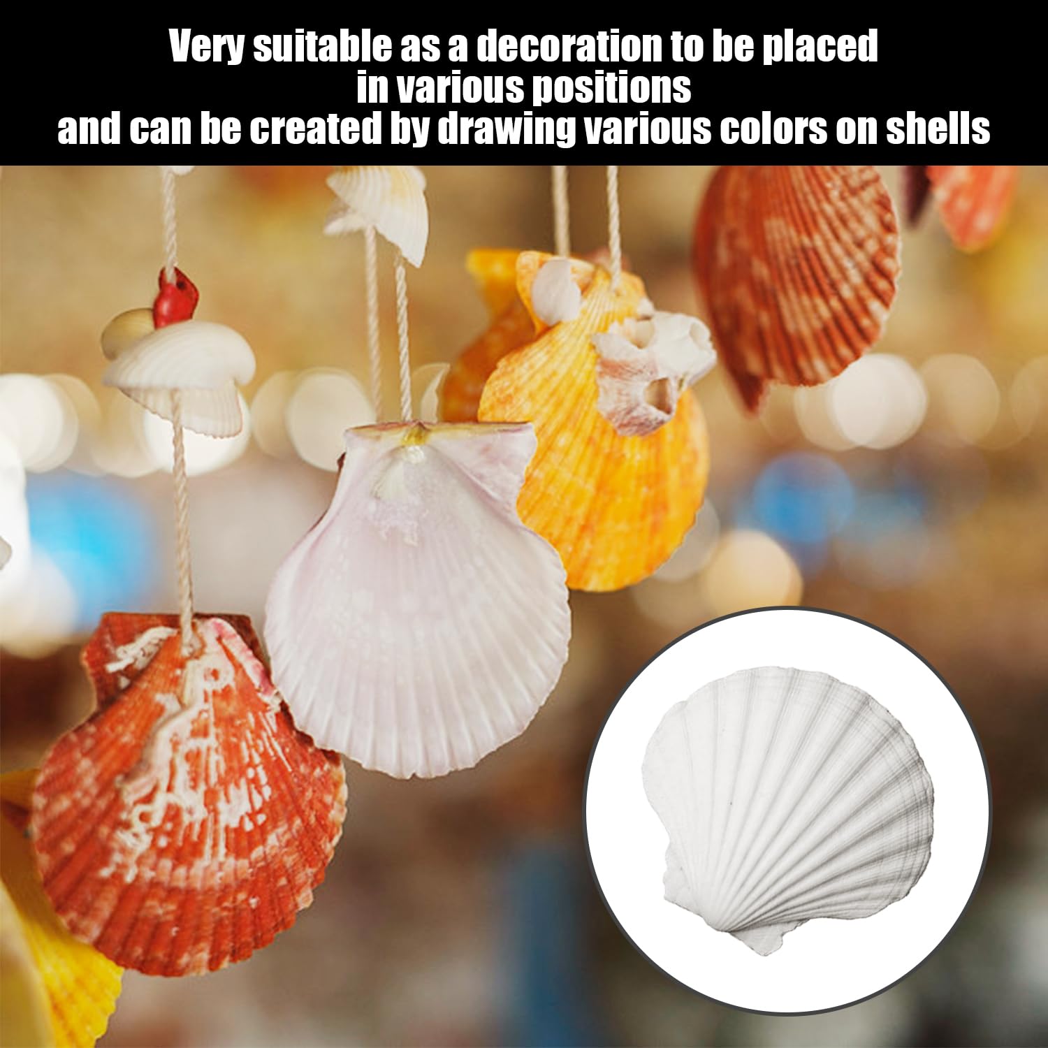 16 Pezzi di Conchiglie E 2 Pezzi di Pennelli, Decorazione di Conchiglie, Conchiglie per Artigianato, Conchiglie per Decorazione di Acquari, Materiali Artigianali Fai-da-Te sul Tema dell'Oceano