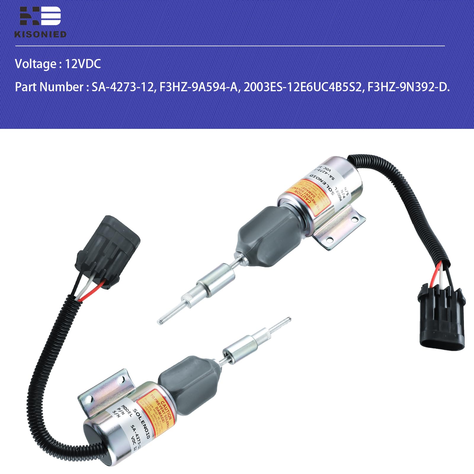 ⚠️スヨト Amazon.com: SA-4273-12 Fuel Shut Off Solenoid F3HZ-9A594-A