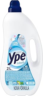 Ypê - Amaciante de Roupas Tradicional Delicado 2 Litros, Branco, Frasco