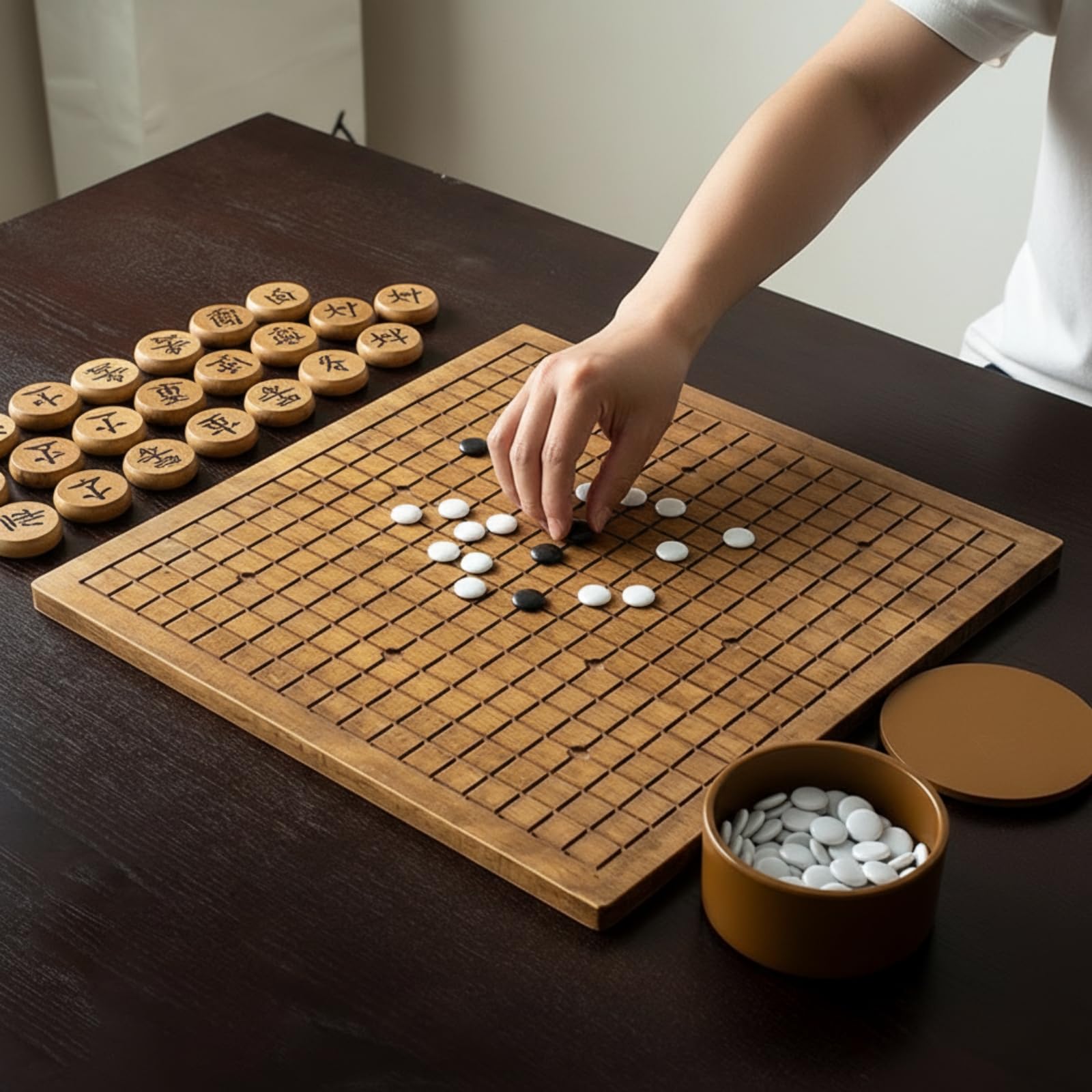 Jeu avec Jeu Pierres et Bols Résistant, 42 42 8cm, Style to 4