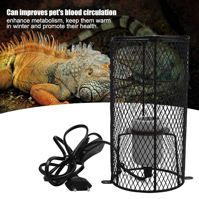 Foto 5 de 8 de Sheens Reptil Malla de Hierro Pantalla de cerámica Soporte de la lámpara de Calentamiento de cerámica…