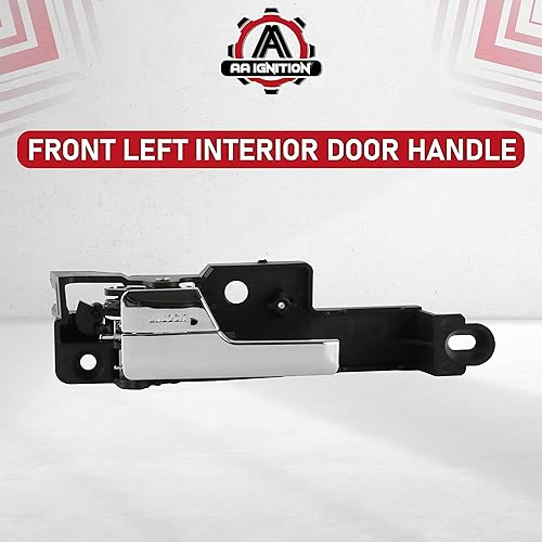Miniatura 6 de Manija de puerta interior delantera izquierda cromada, compatible con vehículos Ford, Lincoln y Mercury - Fusion 2006 - 2012, MKZ 2007 - Zephyr,