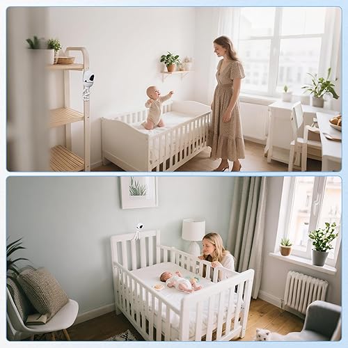 Miniatura 8 de Soporte ajustable para monitor Hello Baby, trípode de 7.8 pulgadas, soporte para cámara Hello Baby HB65HB40HB6550HB66HB6339HB6550 Pro, ANMEATE