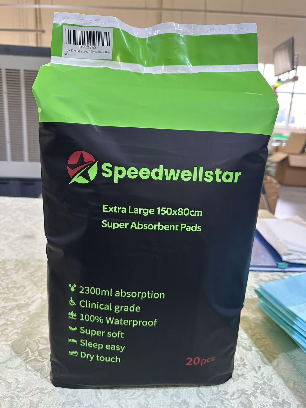 Traverse per cani extra large 150 x 80 cm super assorbenti 2300 ml – Grado veterinario confezione da 20 di Speedwellstar
