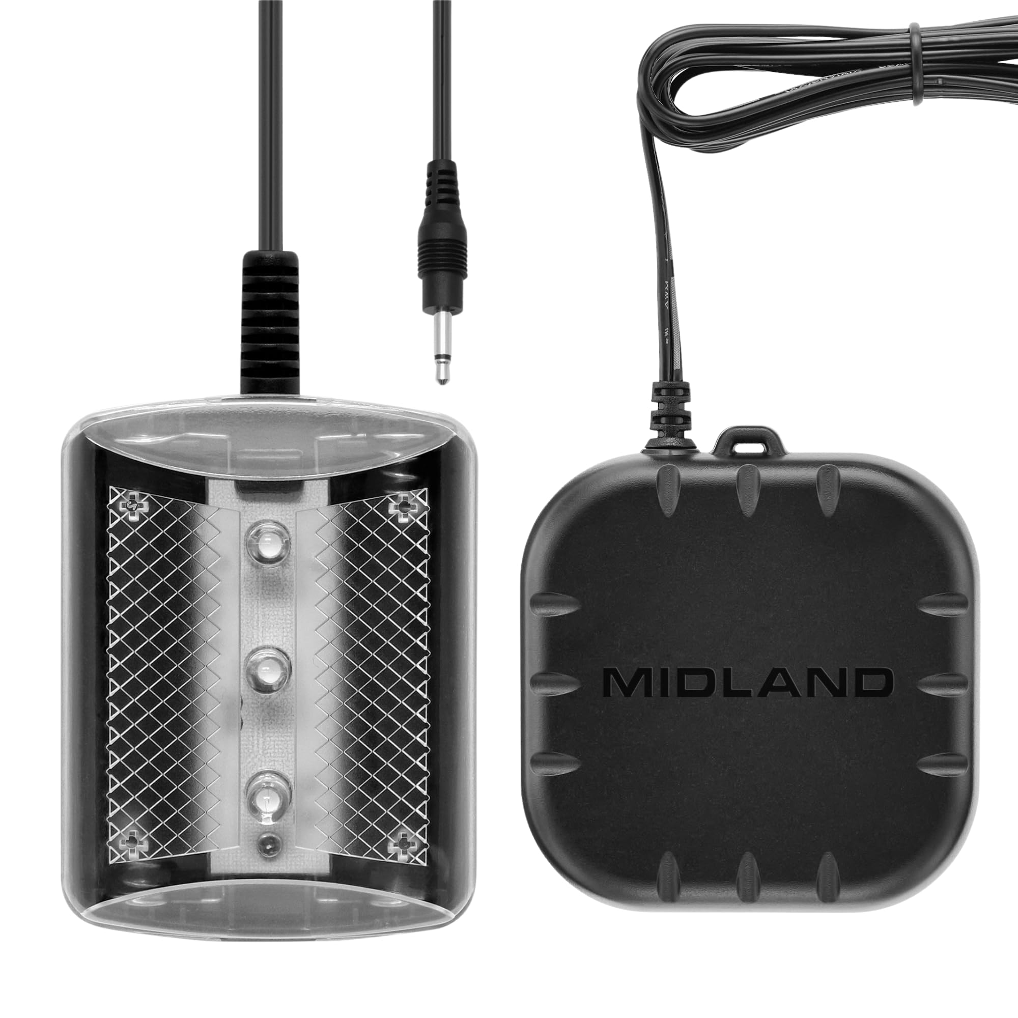 Midland – SBNDL NOAA Weather Alert Radios Accessories – STR180 Strobe Light and SHKR100 Pillow Shaker with Y Cable – Visual and Textile Emergency Alert Notification for Deaf and Hard of Hearing