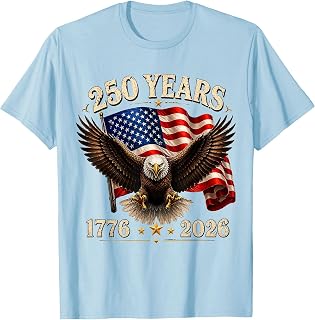 250 Anniversary USA Patriotic Eagle 250th 2026 4th of July T-Shirt