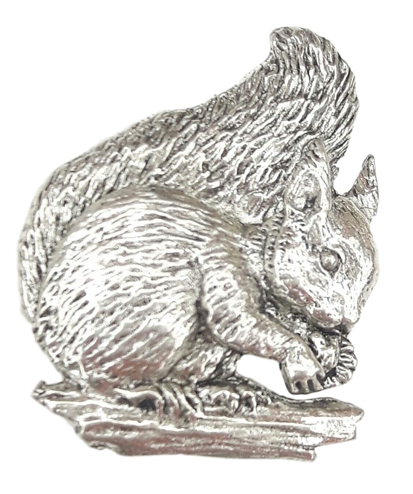 Squirrel Keyring And Pin Badge Boxed Gift Set Handcrafted In Squirrel Keyring And Pin Badge Boxed Gift Set Handcrafted In