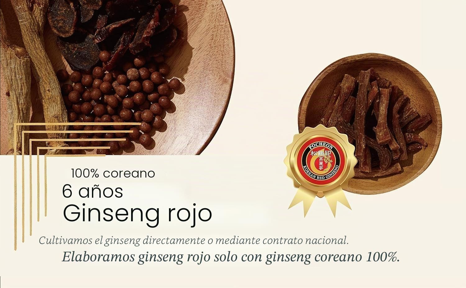 Pocheon Korean Red Ginseng Extracto, 30% de extracto de ginseng, paquetes individuales para servir – 30 varillas (10 ml x 30), soporte inmune natural, disponible como té