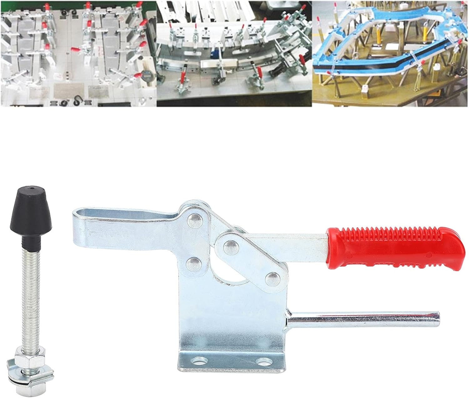 Welding Toggle Clamp Horizontal HT220W 400kg Holding Capacity Quick Release Hand Tool for Industry